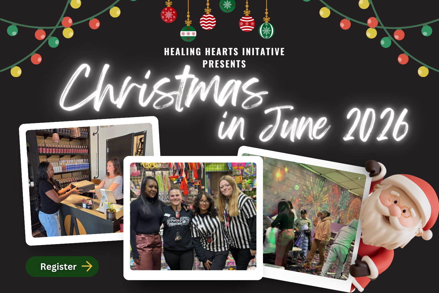 Christmas in June banner