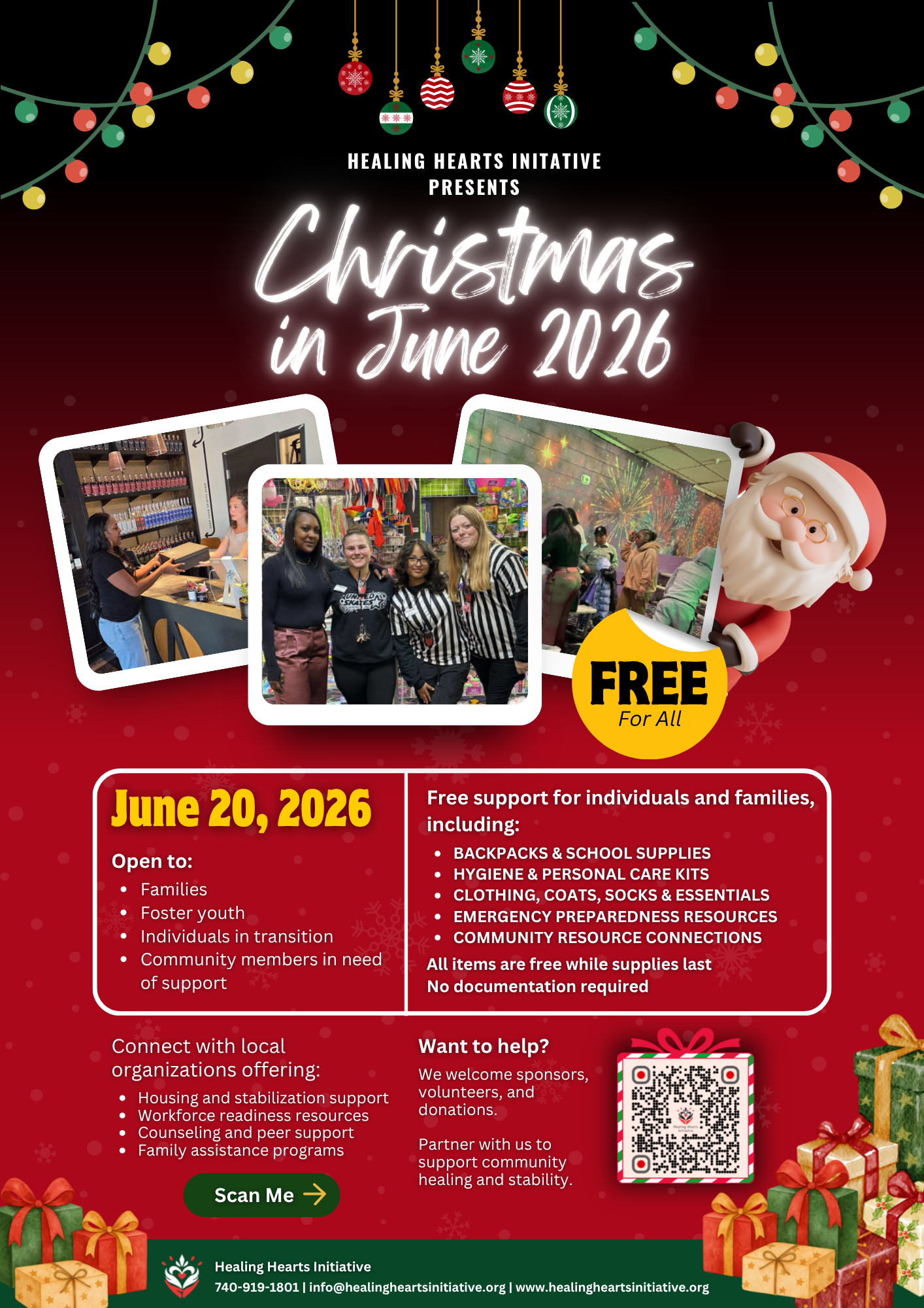 Christmas in June flyer