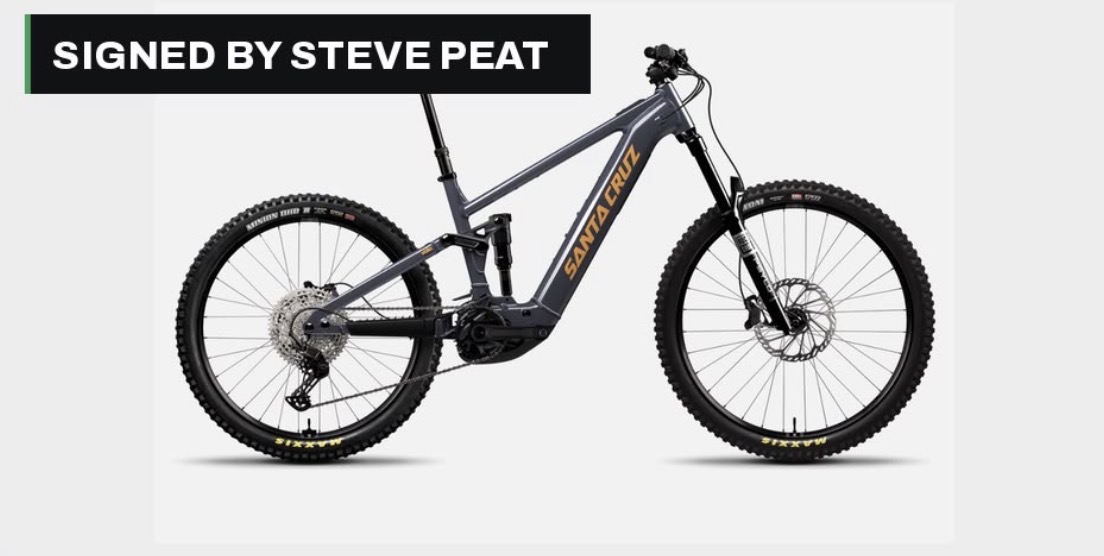 Santa Cruz Electric MTB, signed by Steve Peat