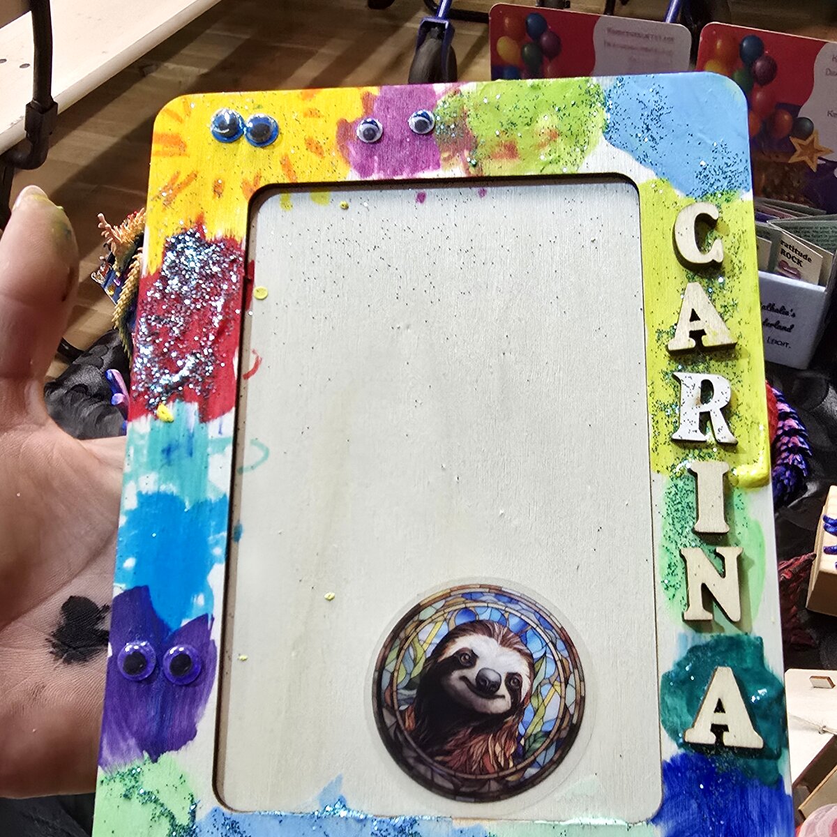 Hand-painted picture frame