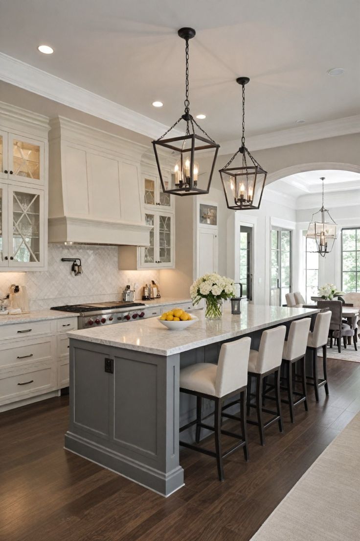 Seamlessly integrated appliances in Bethesda kitchen remodel