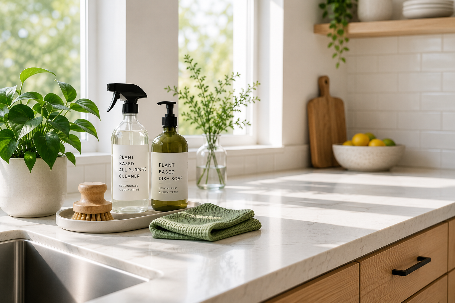 low chemical cleaning products for home