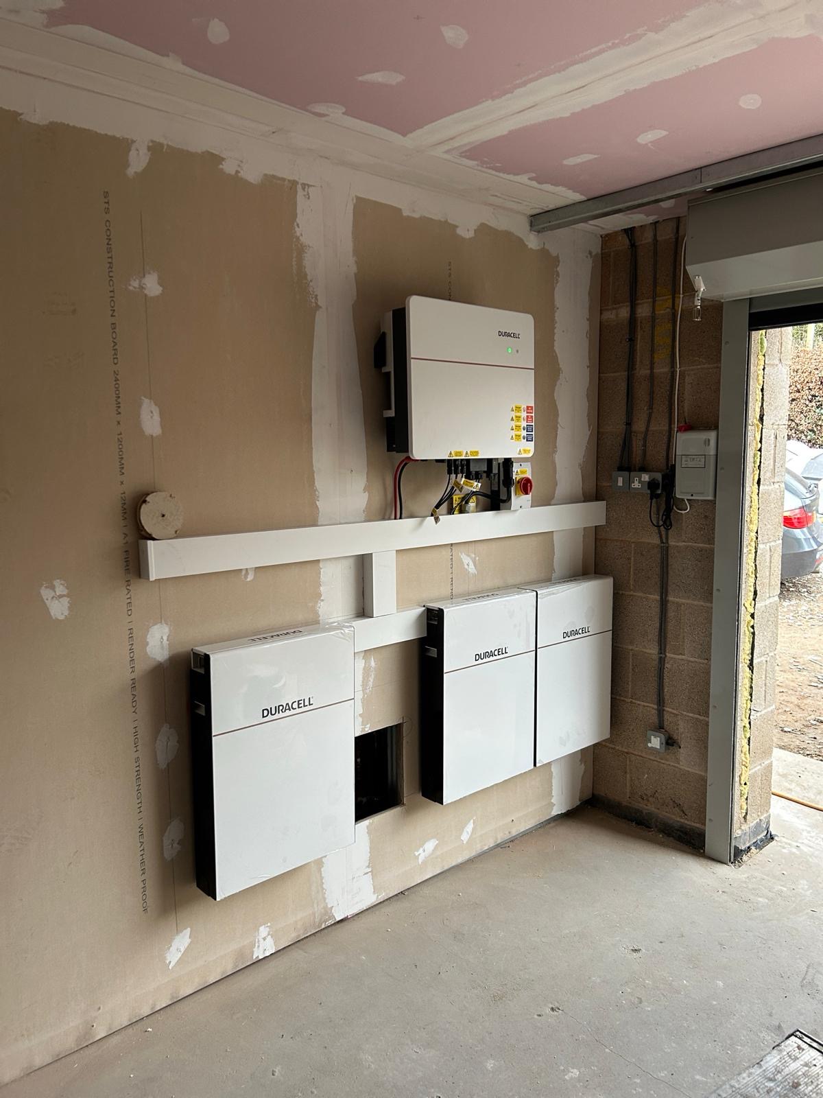 Solar and battery installation in Castle Donington Derby. 