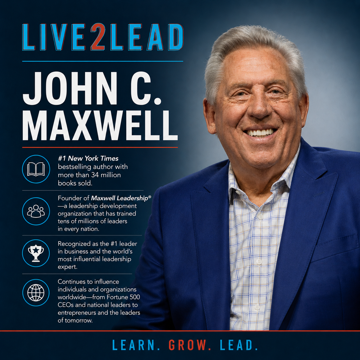 John C. Maxwell biography supplied by Heber Mena