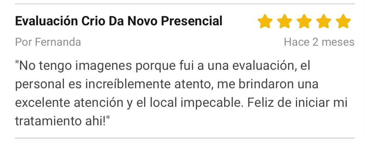 Reseña de paciente de Novo Skin