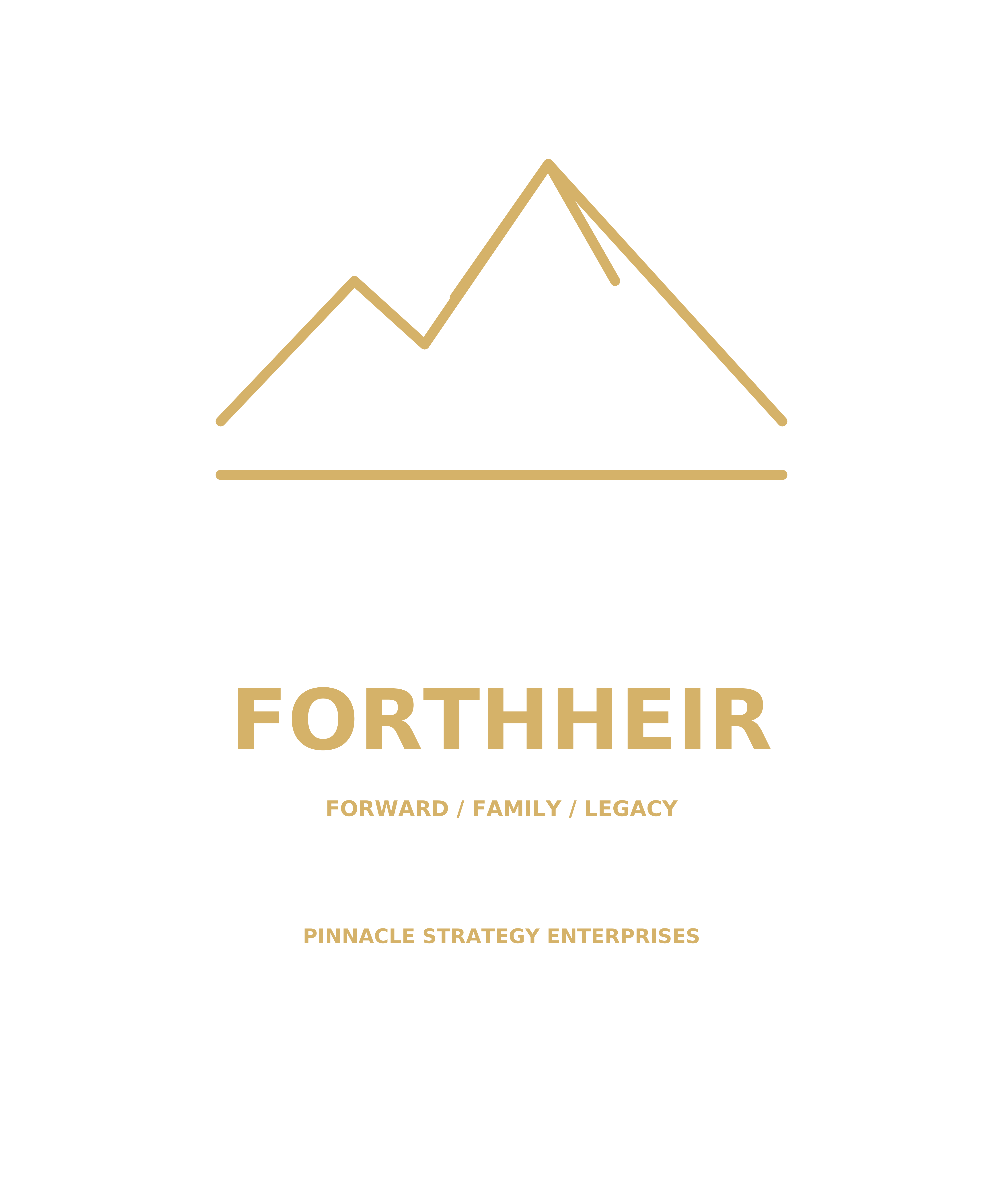 Forthheir mountain and wordmark artwork concept