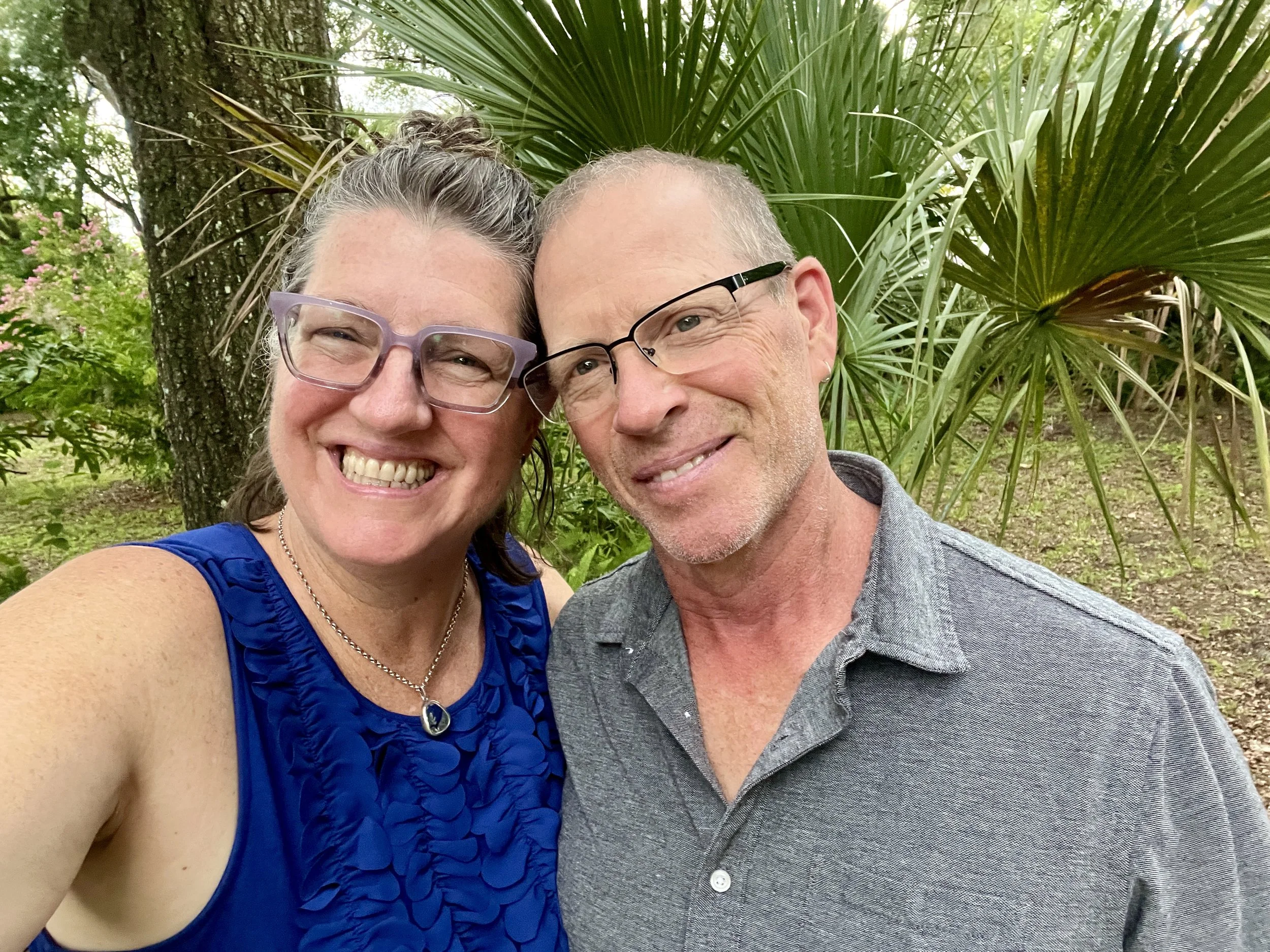 Kevin and Tanja outdoors
