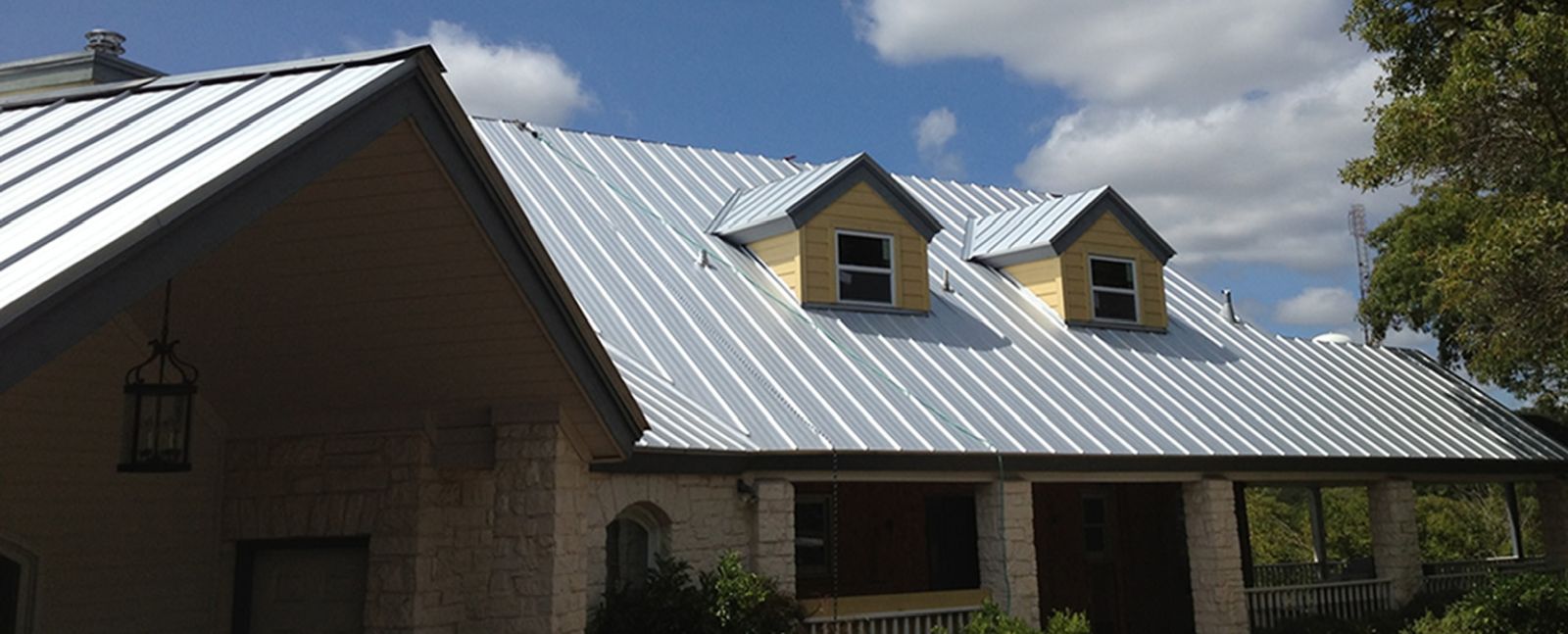 Standing seam metal residential roof