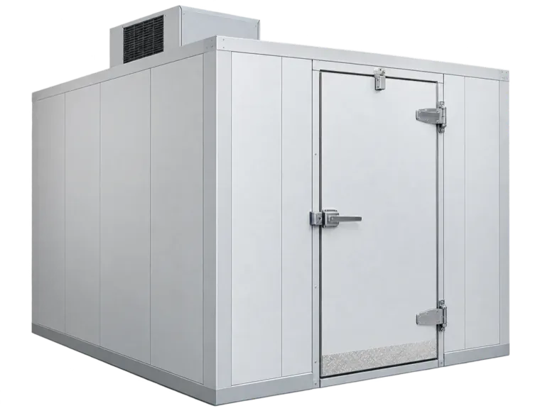Commercial walk-in cooler repair cutout