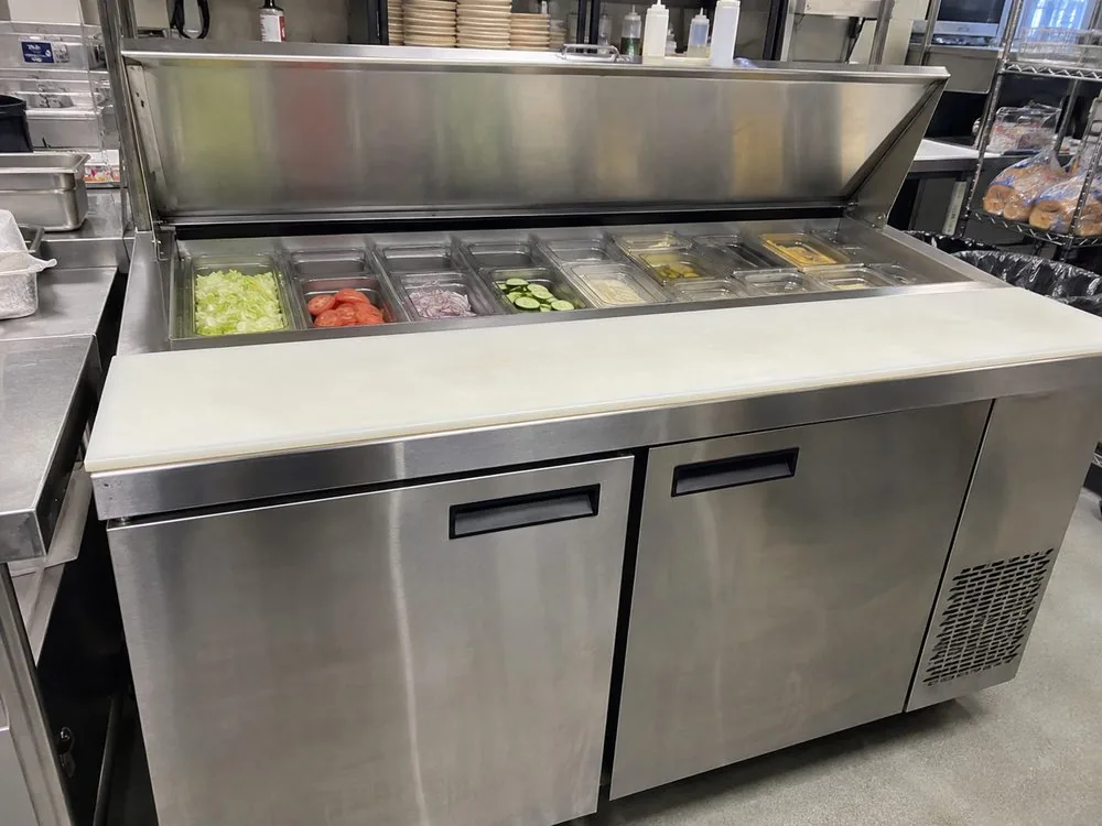 Commercial prep table refrigerator repair photo in Miami