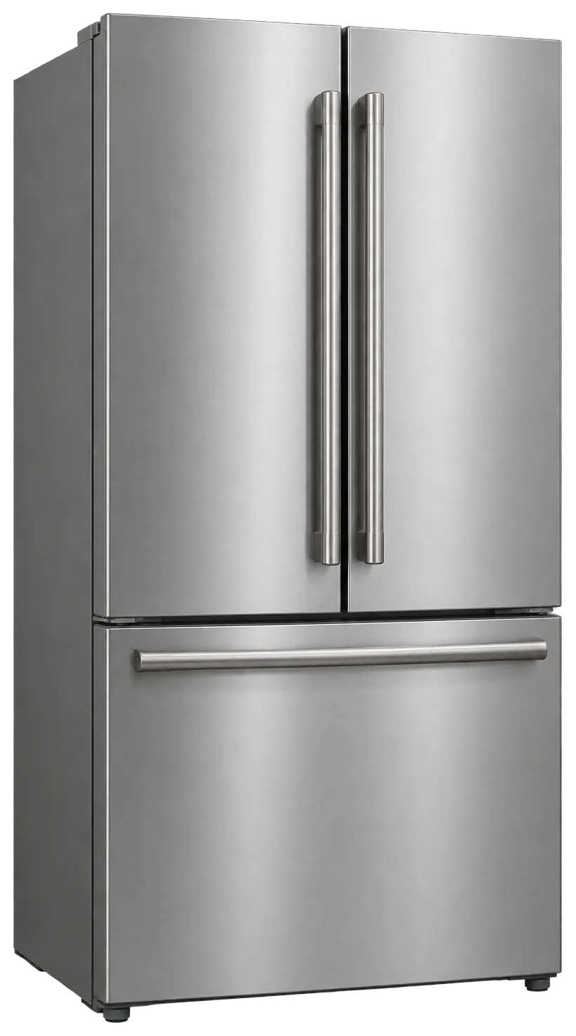 High-end stainless refrigerator cutout