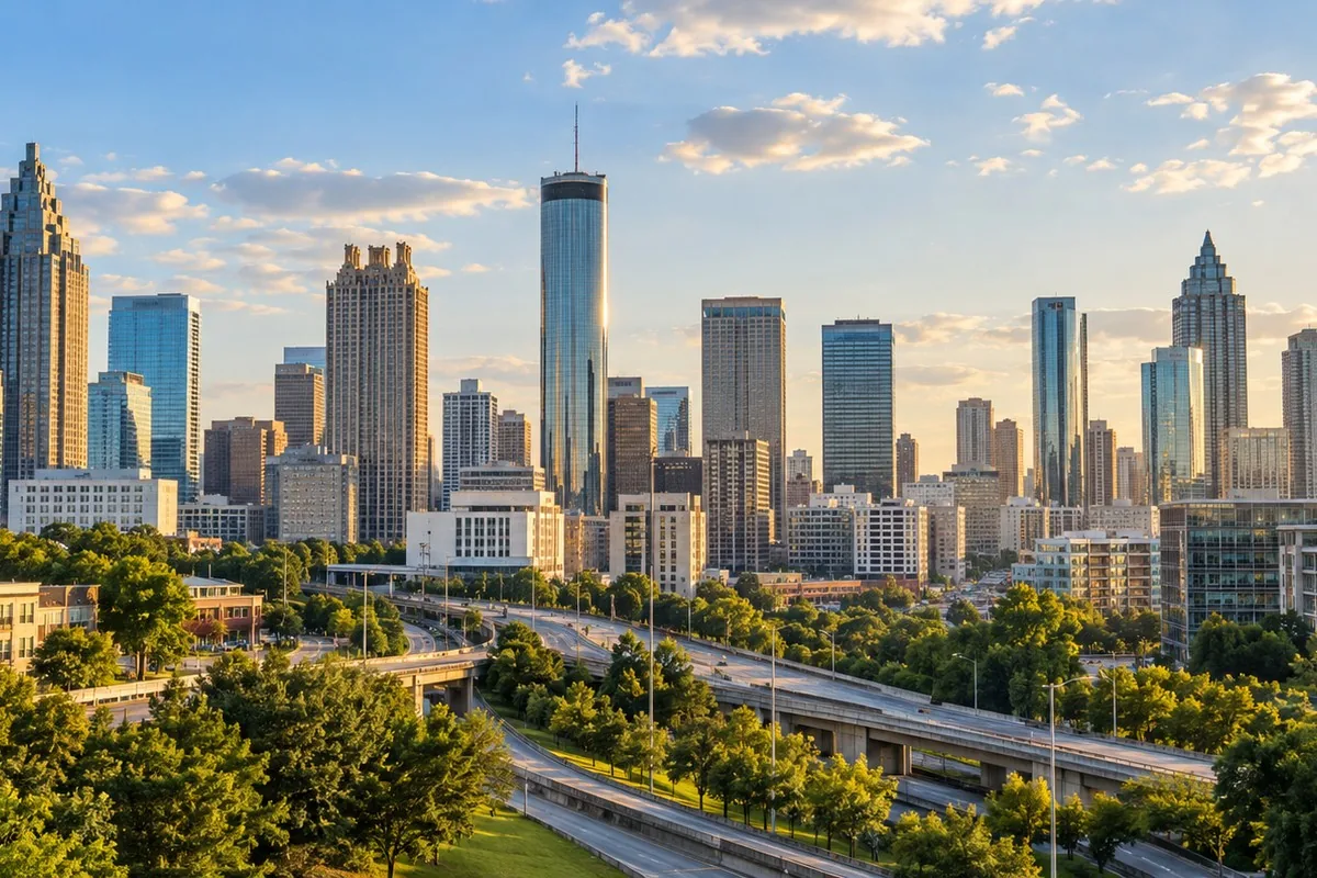 Metro city skyline for appliance repair service area