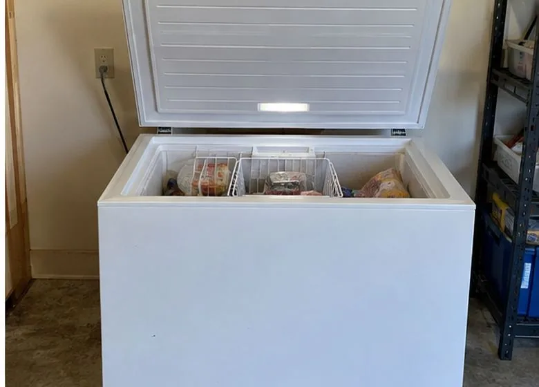 Chest Freezers after freezer repair in a customer's home