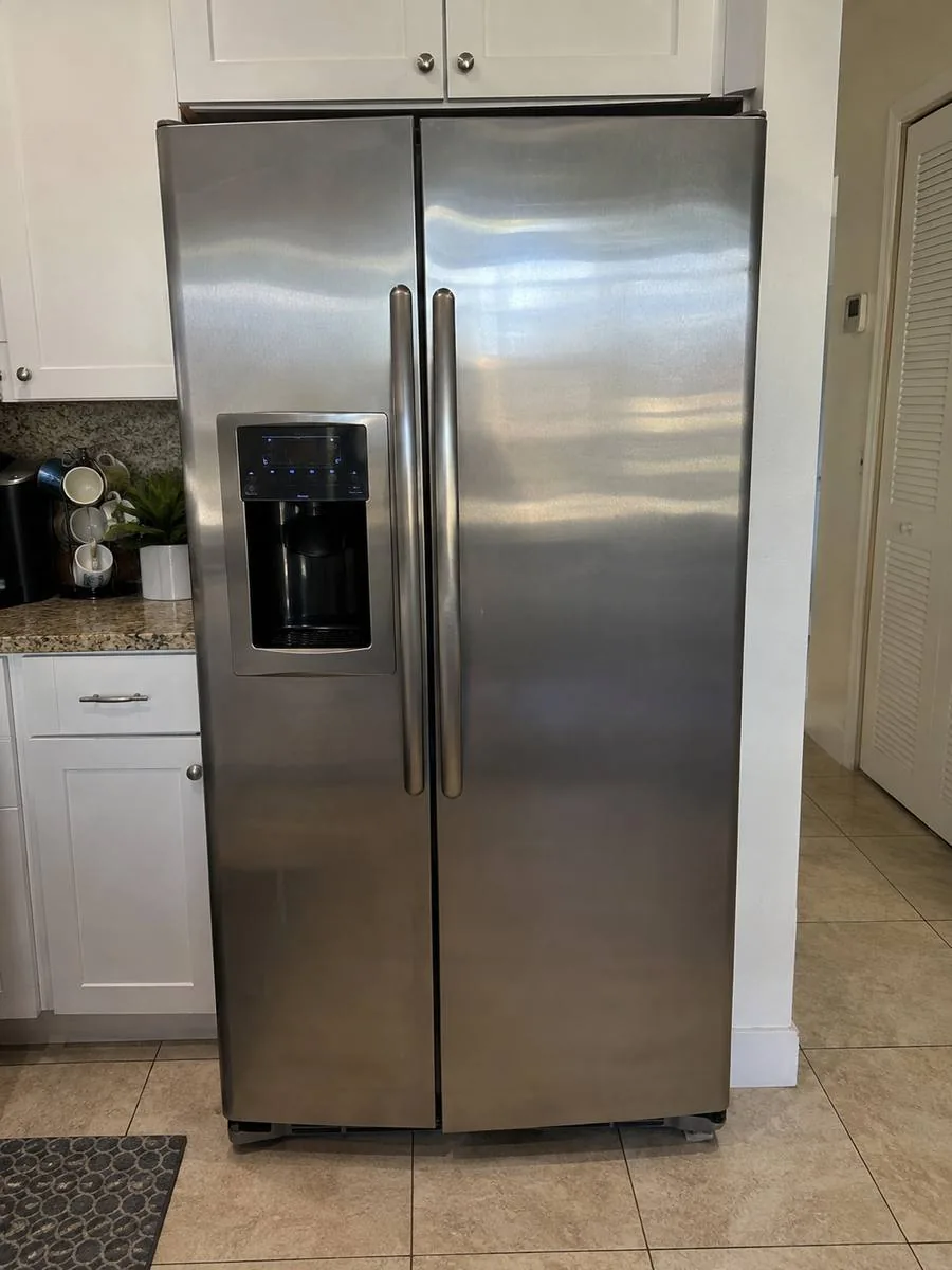 Side-by-side refrigerator after Miami repair service