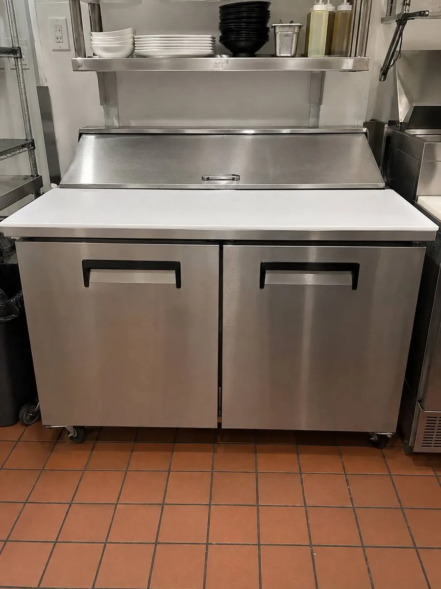 Commercial prep refrigerator after Miami repair service