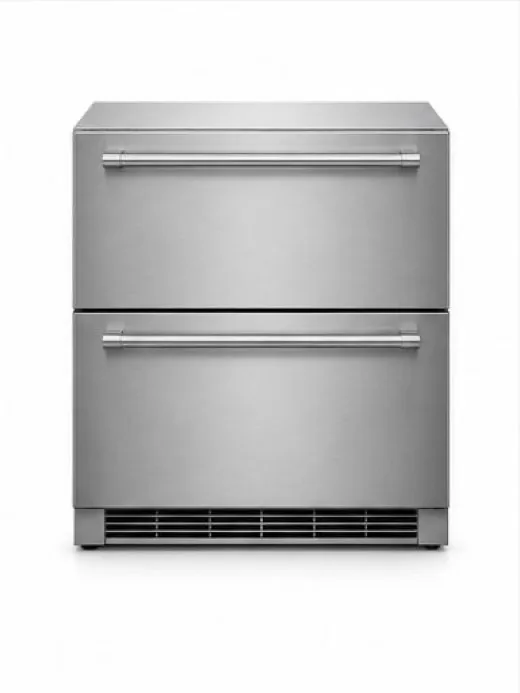 High-end freezer drawer repair in a residential kitchen