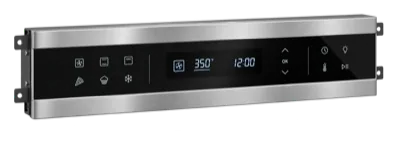 Electric oven control panel repair for a premium wall oven