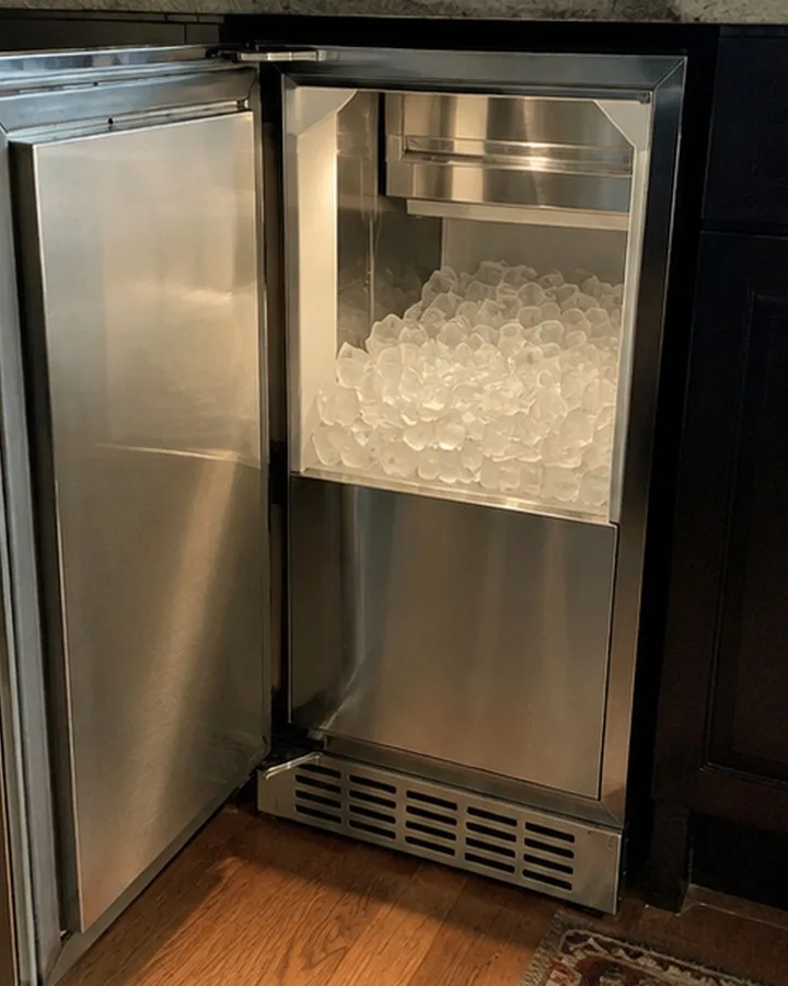 Undercounter Ice Maker photographed after high-end ice maker repair in a customer's home