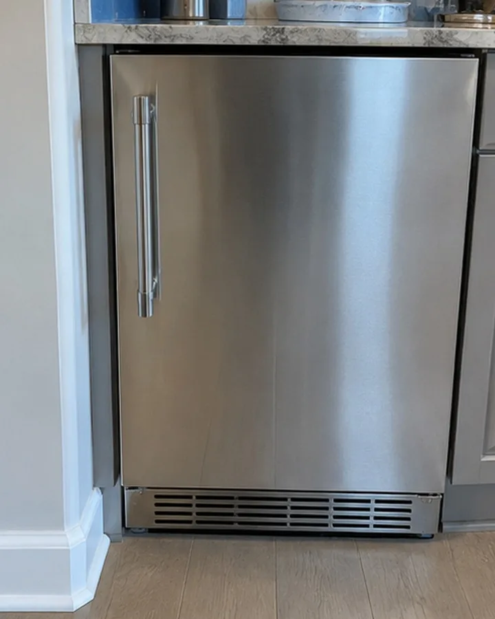 Built-In Clear Ice Machine photographed after high-end ice maker repair in a customer's home