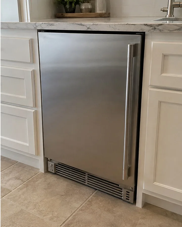 Undercounter Ice Machine photographed after high-end ice maker repair in a customer's home