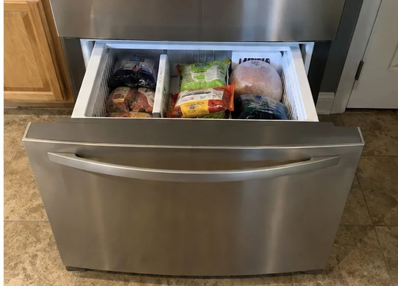 Garage Freezers after freezer repair in a customer's home