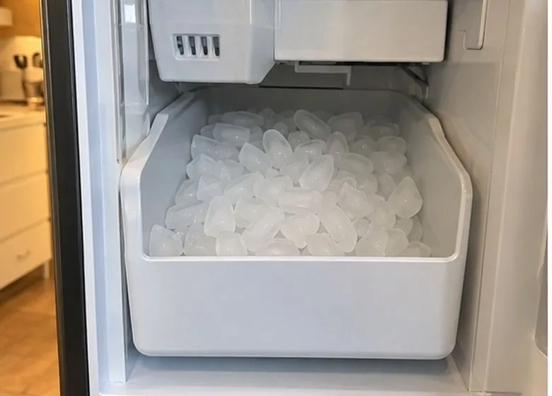 Freestanding Ice Makers after ice maker repair in a customer's home