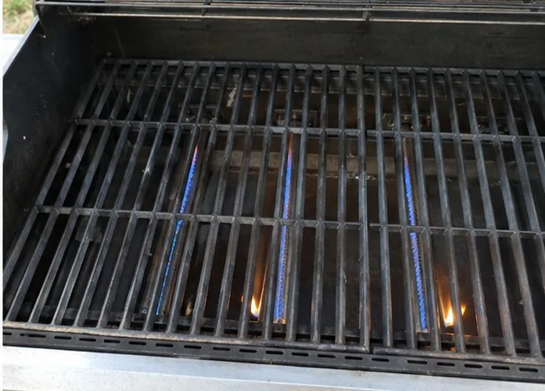 Side Burners after grill repair in a customer's home