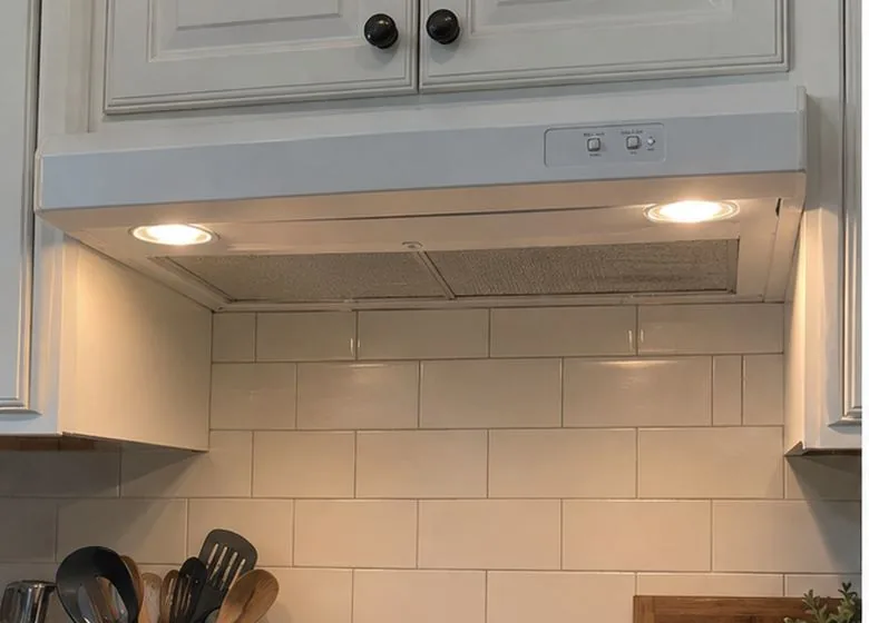 Range Hoods after hood repair in a customer's home