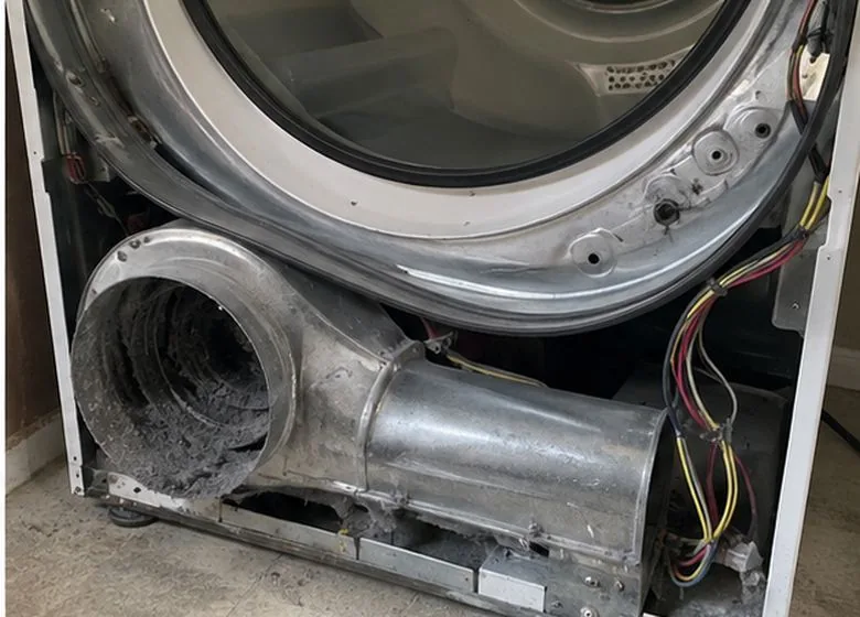 Stackable Dryers after dryer repair in a customer's home