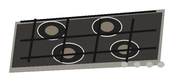 High-end gas cooktop repair in a luxury kitchen
