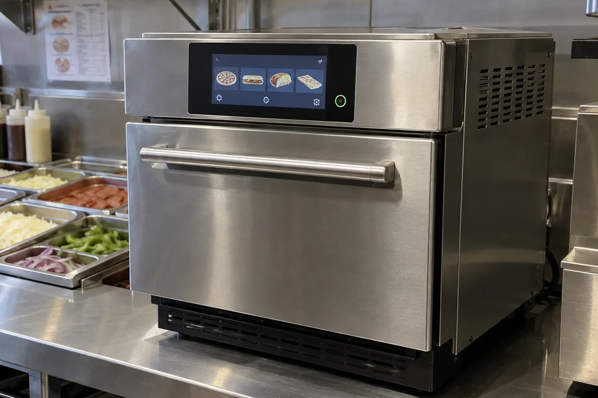 Commercial high-speed oven ready after heating service in Atlanta