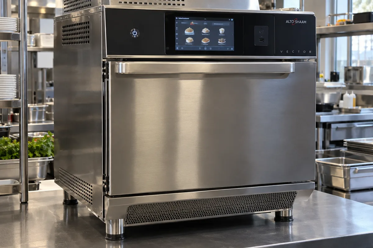 Commercial high-speed oven ready after rapid-cook diagnostics in Atlanta