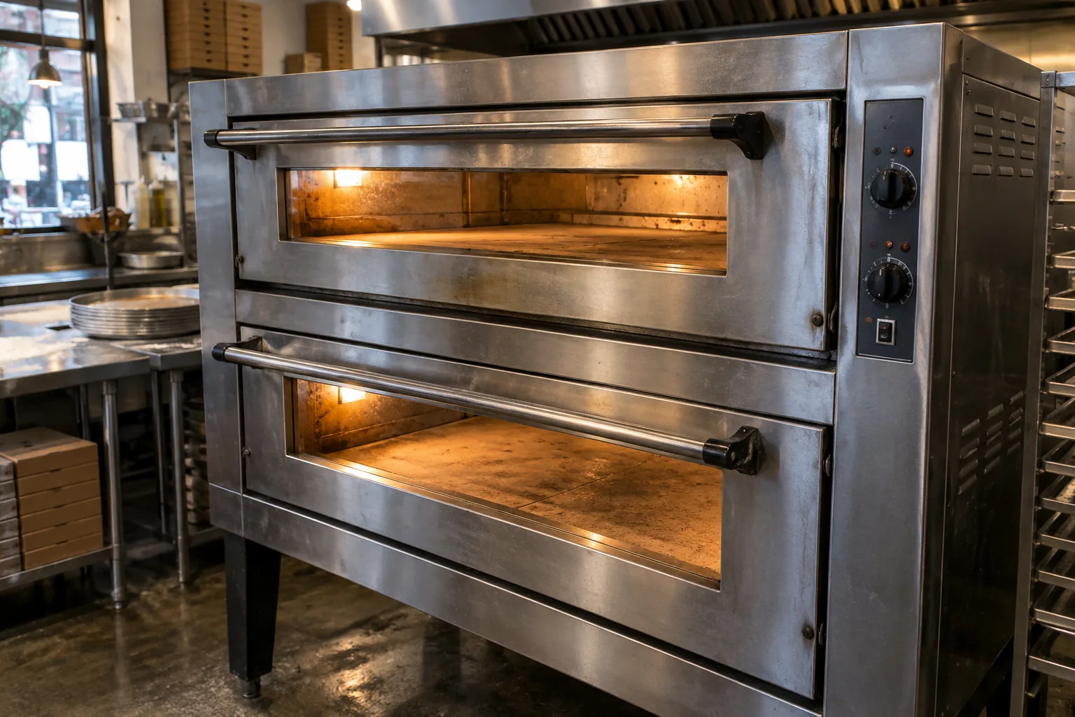 Commercial deck oven ready for service after uneven heat repair in Atlanta