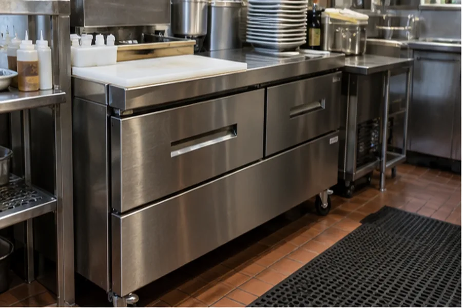 Chef base refrigerator ready for service after commercial refrigeration repair in Tampa