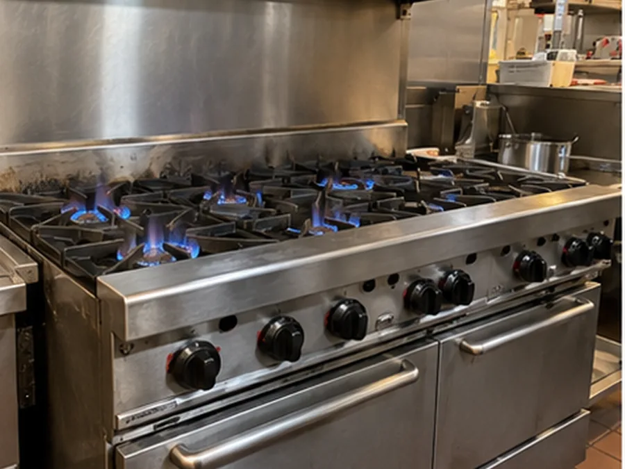 Commercial range ready for service after ignition repair in Atlanta