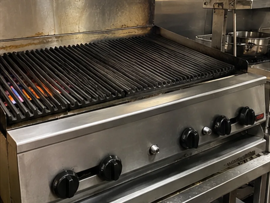 Commercial charbroiler ready after burner service in Atlanta