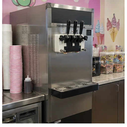 Soft-serve machine ready after temperature service in Atlanta