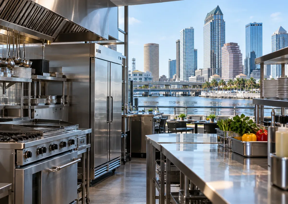 Commercial ice and beverage equipment repair service areas in Tampa Bay