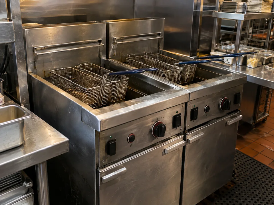Commercial fryer battery ready after recovery service in Atlanta