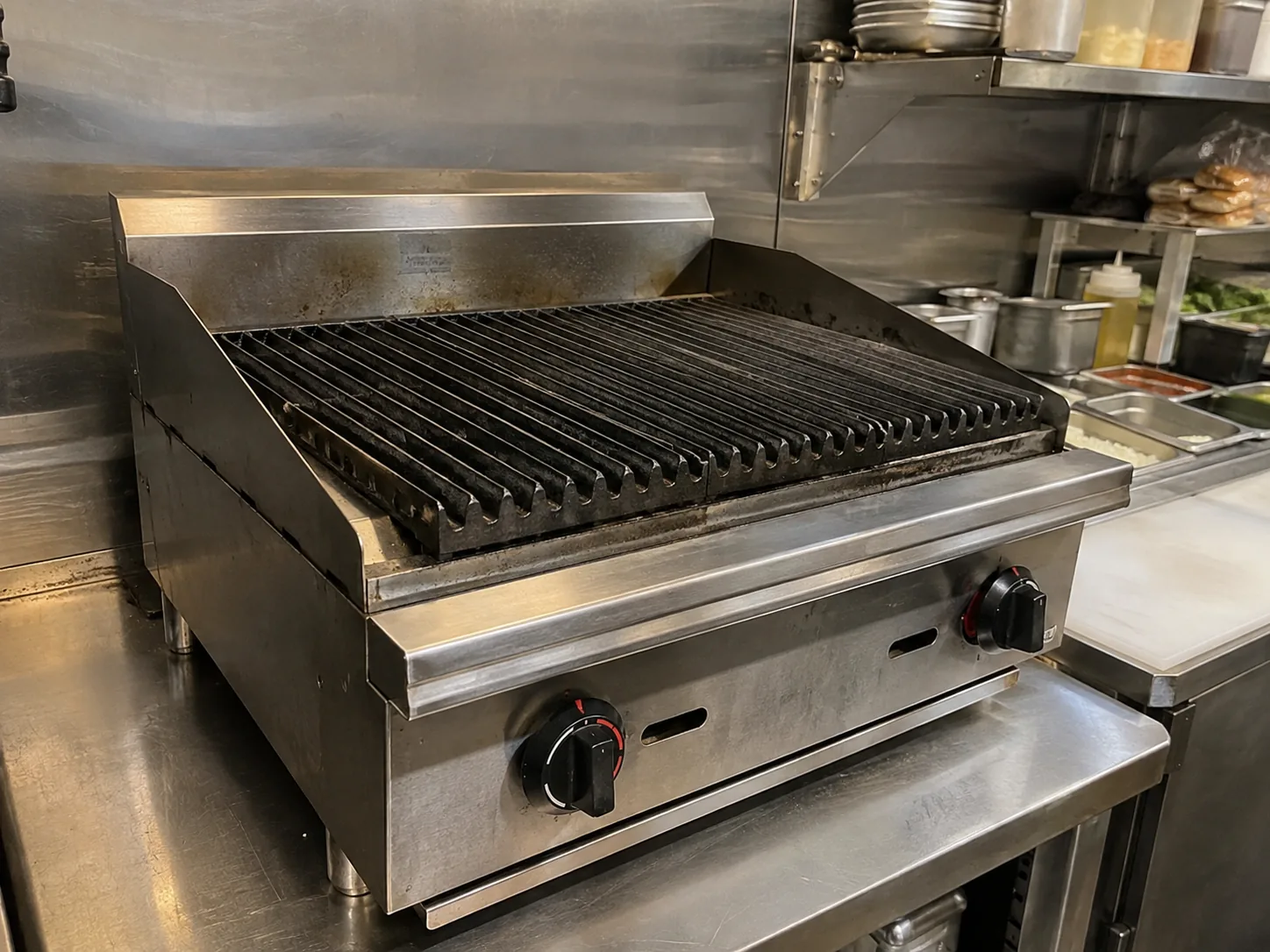 Countertop commercial charbroiler after weak flame diagnosis in Atlanta