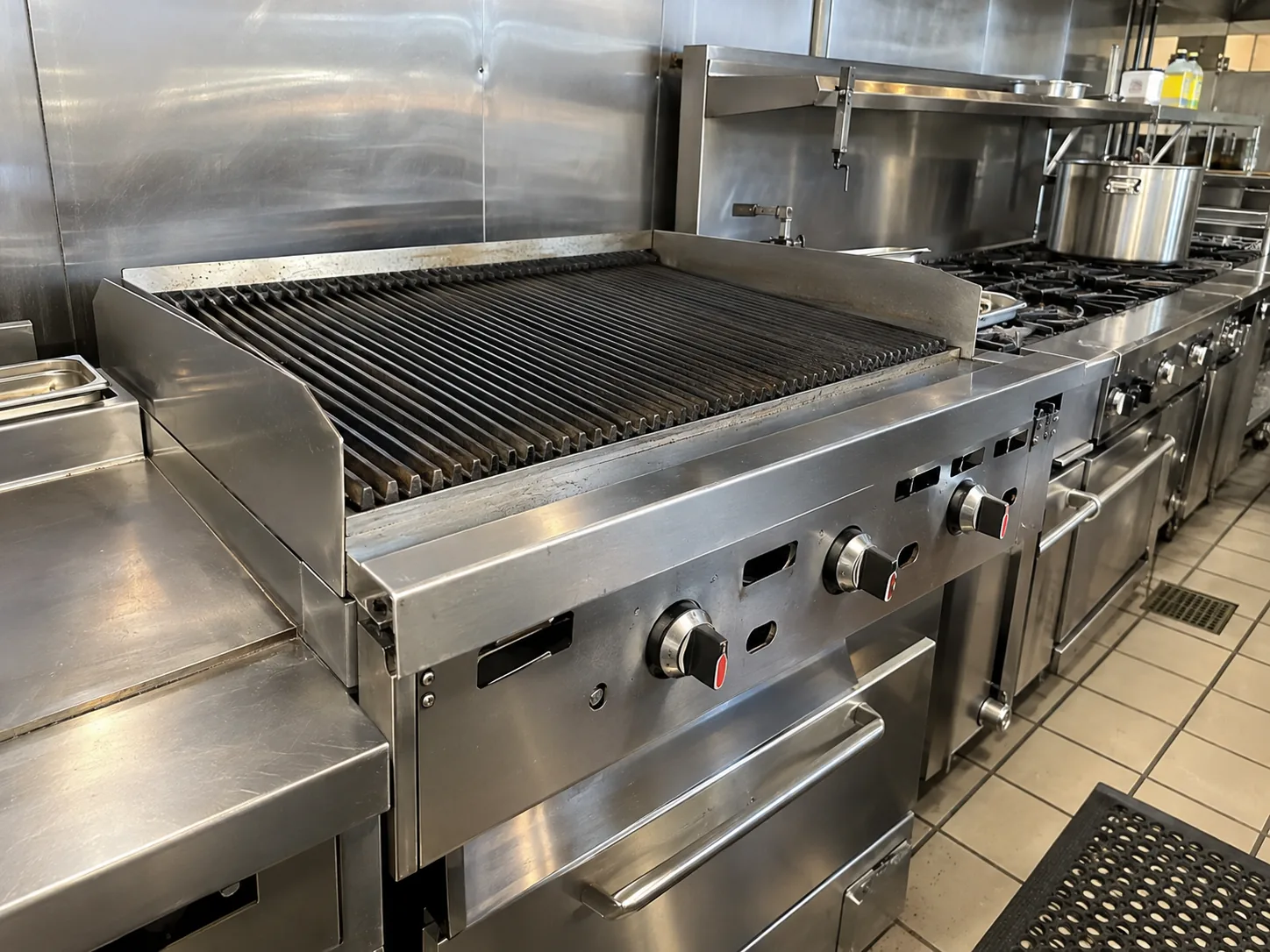 Commercial charbroiler ready after pilot issue repair in Metro Atlanta