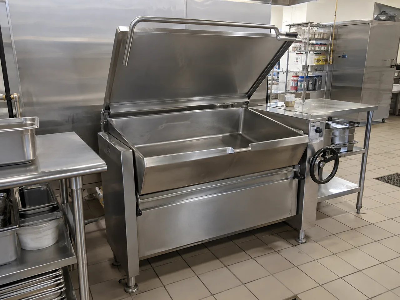 Commercial tilt skillet ready after uneven heating correction near Atlanta