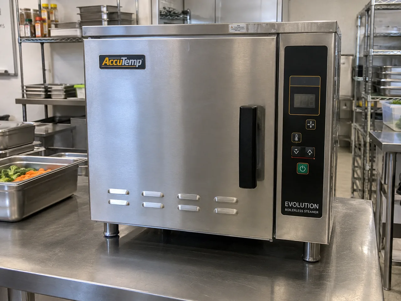 AccuTemp commercial steamer after timer control repair in Metro Atlanta