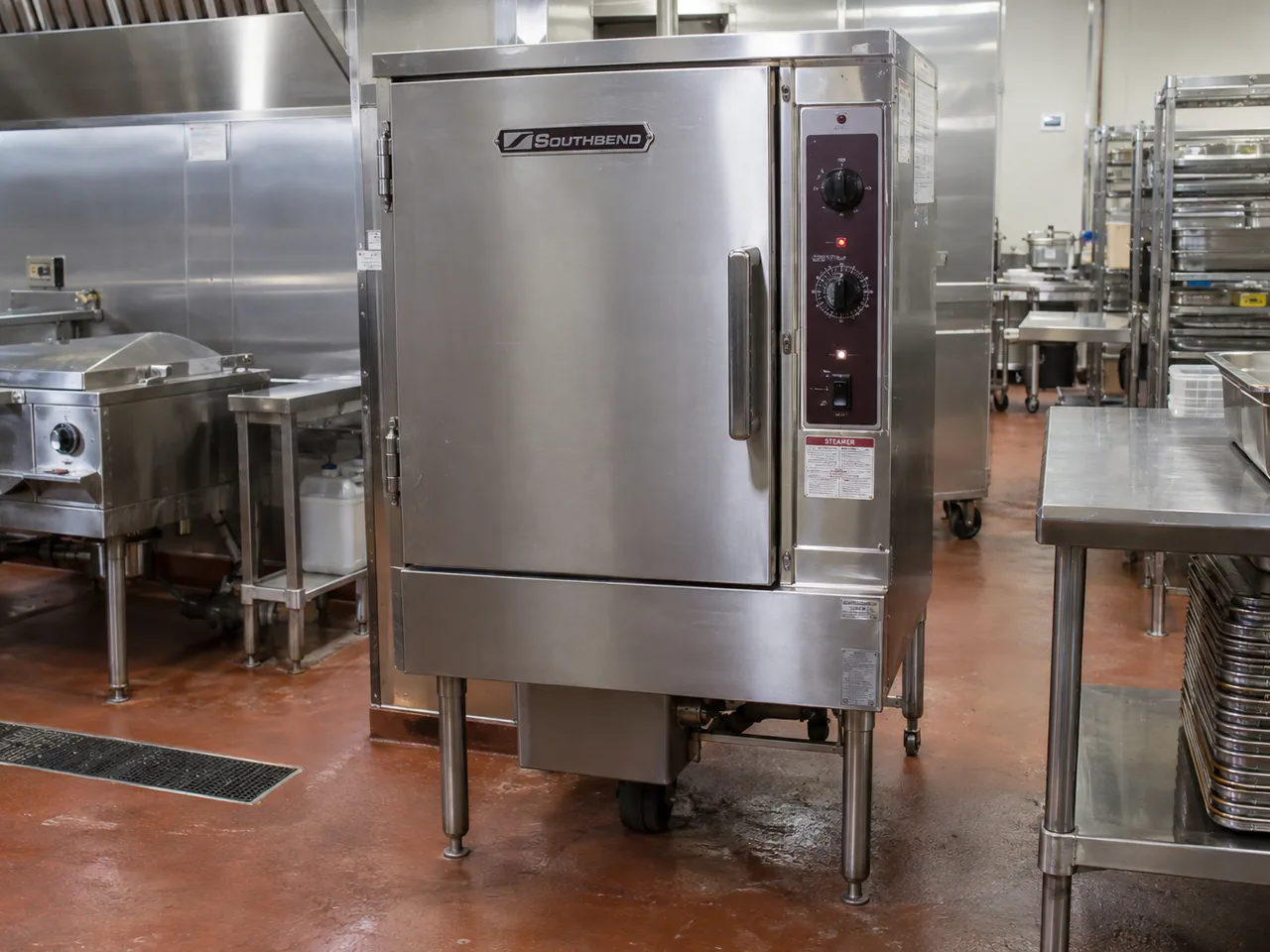 Southbend commercial steamer after control panel service in an Atlanta-area kitchen
