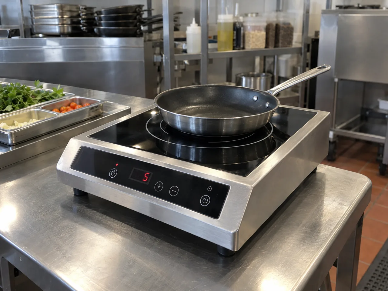 Commercial induction cooker after pan detection service in Atlanta