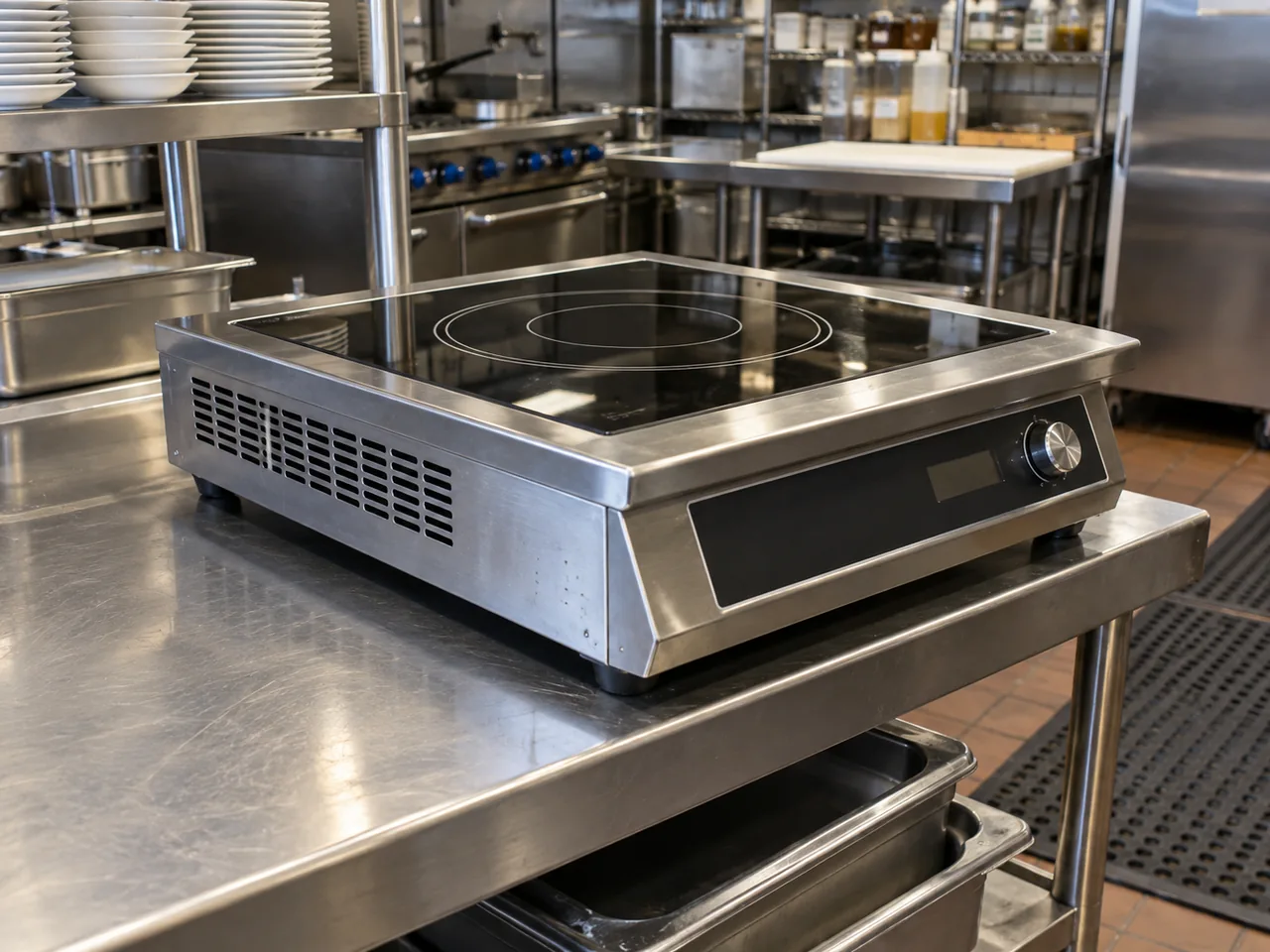 Commercial induction cooker after cooling fan service near Atlanta