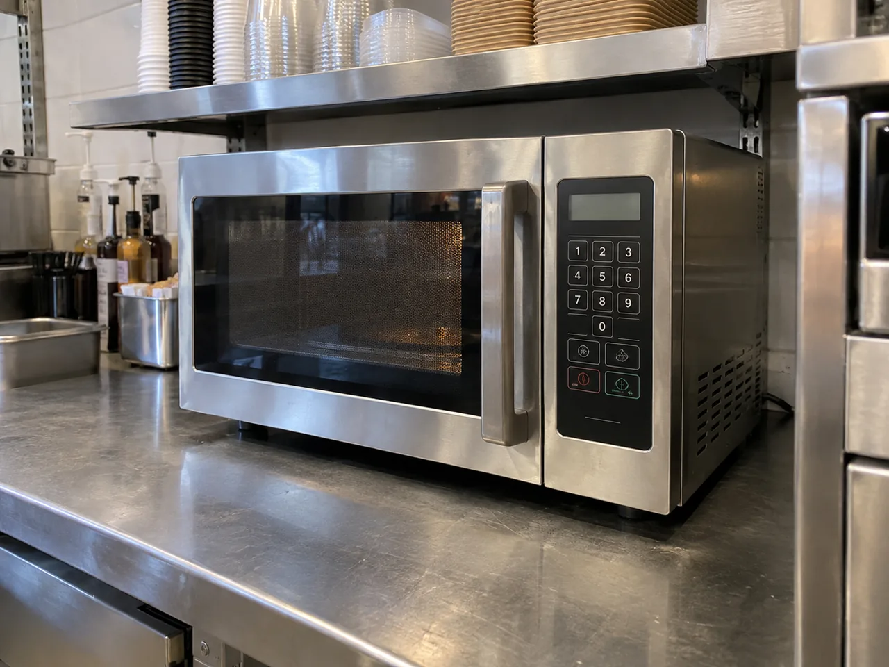 Commercial microwave after door interlock service in Atlanta