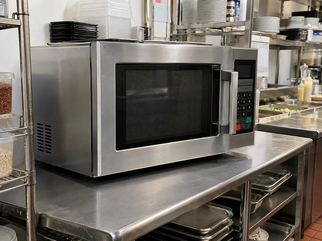 Commercial microwave after intermittent heating repair in Atlanta