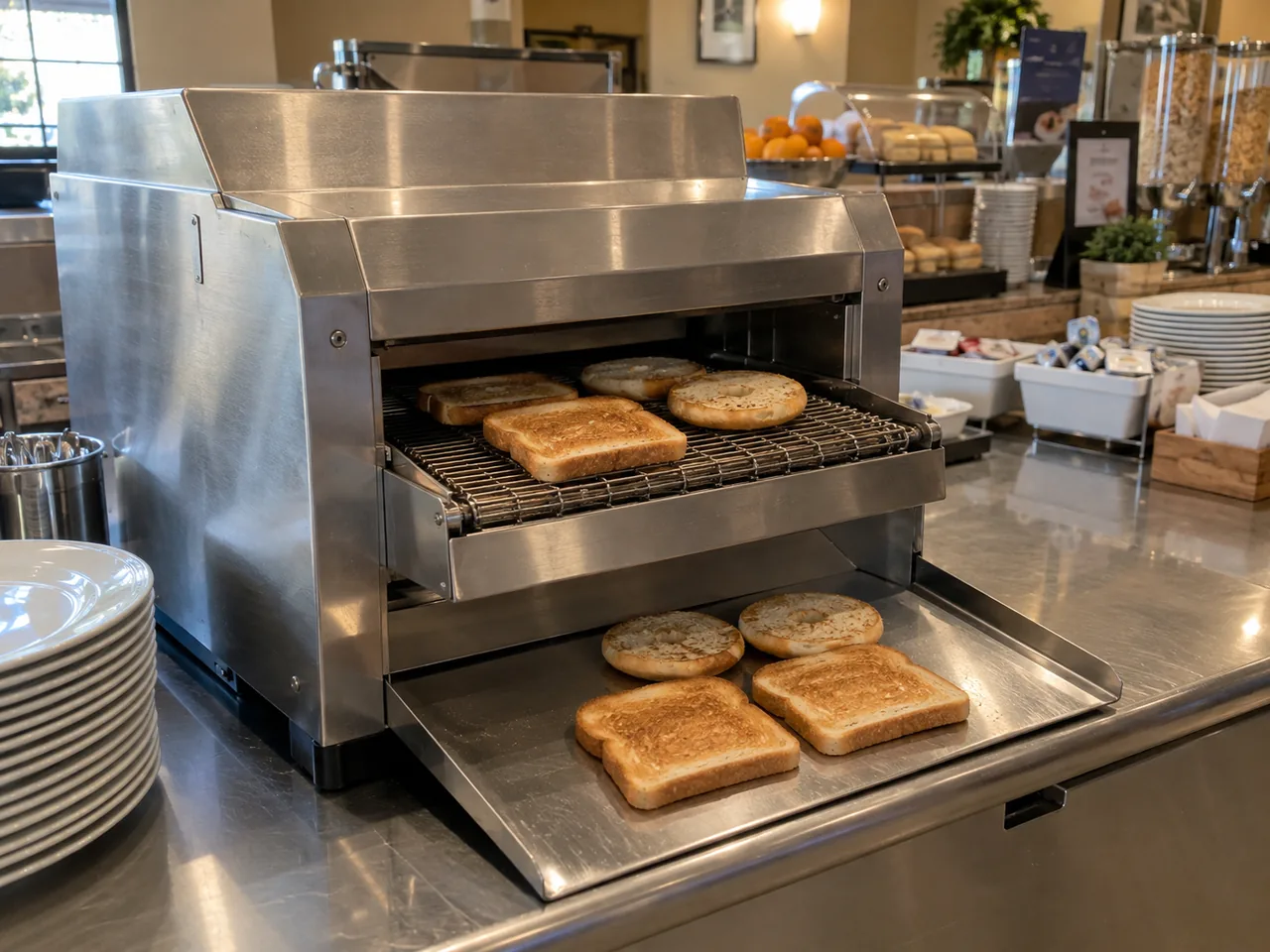 Commercial conveyor toaster after uneven browning service in Atlanta