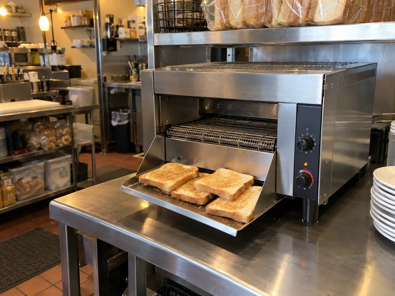 Commercial conveyor toaster after heating element replacement near Atlanta